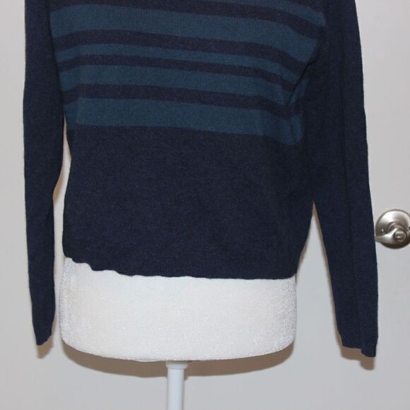 Theory Alayna S Cashmere Blue Pullover Sweater 100% Cashmere Women Size Medium - Picture 4 of 13